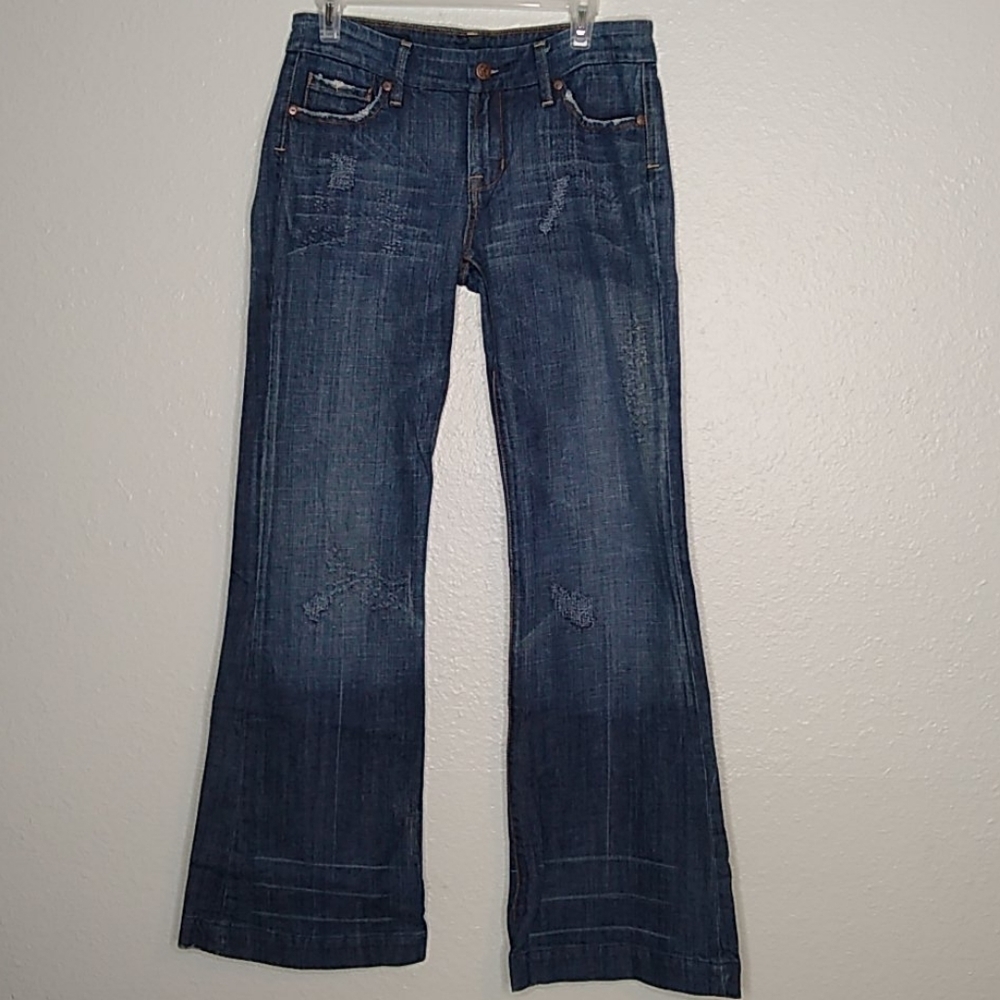 Citizens of Humanity Dunaway Full Leg Flare Hem Low Rise Y2K Jeans Size‎ 29